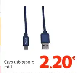 Famila Superstore Cavo usb type-c mt 1 offerta