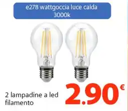Famila Superstore 2 lampadine a led filamento offerta