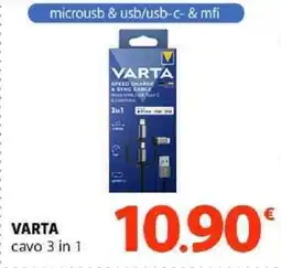 Famila Superstore VARTA cavo 3 in 1 offerta