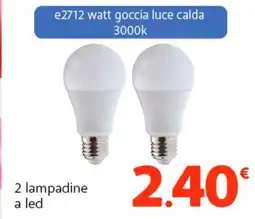 Famila Superstore 2 lampadine. a led offerta
