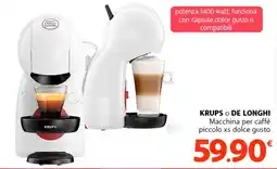 Famila Superstore KRUPS DE LONGHI Macchina per caffè piccolo xs dolce gusto offerta