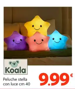 Famila Superstore Koala Peluche stella con luce cm 40 offerta