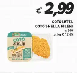 Coal Coto snella FILENI offerta