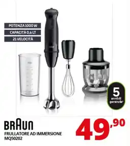 Comet BRAUN FRULLATORE AD IMMERSIONE MQ50202 offerta