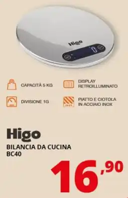 Comet Higo BILANCIA DA CUCINA BC40 offerta