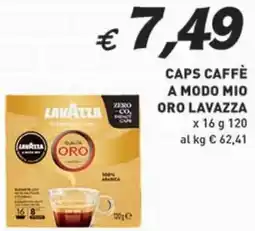 Coal Caps caffè a modo mio oro LAVAZZA offerta