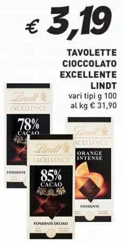 Coal Tavolette cioccolato excellente LINDT offerta