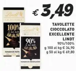 Coal Tavolette cioccolato excellente LINDT offerta
