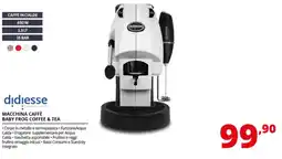 Comet didiesse Macchina caffè baby frog coffee & tea offerta