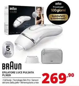 Comet BRAUN EPILATORE LUCE PULSATA PL3020 offerta