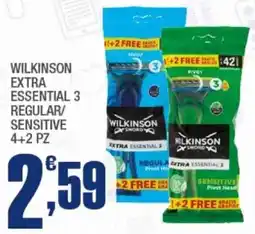 Splendidi e Splendenti Wilkinson extra essential 3 regular/ sensitive offerta