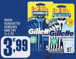Splendidi e Splendenti Gillette Rasoi usa&getta sensor3 offerta
