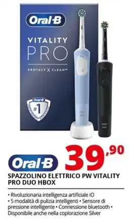 Comet Oral-b spazzolino elettrico pw vitality pro duo hbox offerta