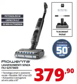 Comet Rowenta LAVAPAVIMENTI SENZA FILI GZ5736E0 offerta