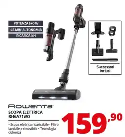 Comet Rowenta SCOPA ELETTRICA RH6A71WO offerta