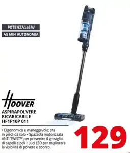 Comet Hoover ASPIRAPOLVERE RICARICABILE HF1P10P 011 offerta