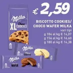 Coal Biscotto cookies/ choco wafer MILKA offerta
