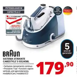 Comet BRAUN SISTEMA STIRANTE CARESTYLE 5 IS5245BL offerta