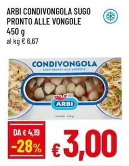 A&O Arbi condivongola sugo pronto alle vongole offerta