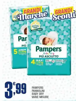 Splendidi e Splendenti Pampers pannolini baby dry offerta