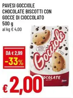 A&O Pavesi gocciole chocolate biscotti con gocce di cioccolato offerta