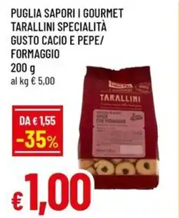A&O Puglia sapori i gourmet tarallini specialità gusto cacio e pepe/ formaggio offerta