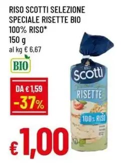 A&O Riso scotti selezione speciale risette bio 100% riso offerta