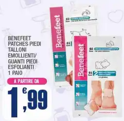 Splendidi e Splendenti Benefeet patches piedi talloni emollienti/ guanti piedi esfolianti 1 paio offerta