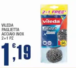 Splendidi e Splendenti Vileda paglietta acciaio inox offerta