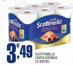Splendidi e Splendenti Scottonelle carta igienica 12 rotoli offerta