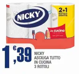 Splendidi e Splendenti Nicky asciuga tutto in cucina offerta