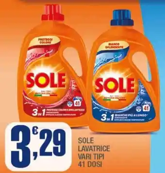 Splendidi e Splendenti Sole lavatrice offerta