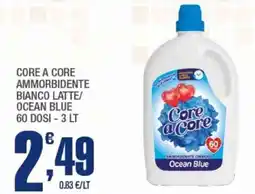 Splendidi e Splendenti Core a core ammorbidente bianco latte/ ocean blue offerta