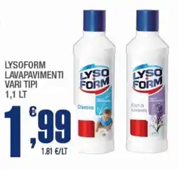 Splendidi e Splendenti Lysoform lavapavimenti offerta