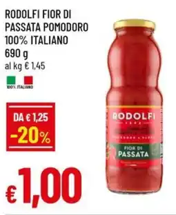 A&O Rodolfi fior di passata pomodoro 100% italiano 100% italiano offerta