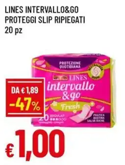A&O Lines intervallo&go proteggi slip ripiegati 20 pz offerta