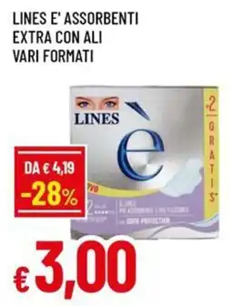 A&O Lines e' assorbenti extra con ali offerta
