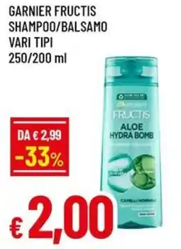 A&O Garnier fructis shampoo/balsamo offerta