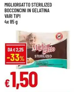 A&O Migliorgatto sterilized bocconcini in gelatina offerta