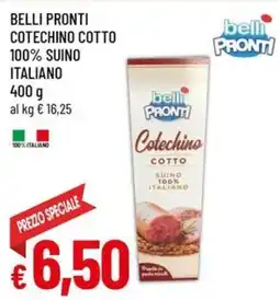 A&O Belli pronti cotechino cotto 100% suino italiano offerta