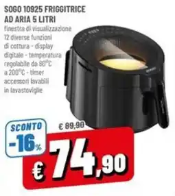 A&O SOGO 10925 FRIGGITRICE AD ARIA 5 LITRI offerta