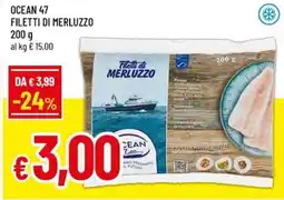 A&O Ocean 47 filetti di merluzzo offerta