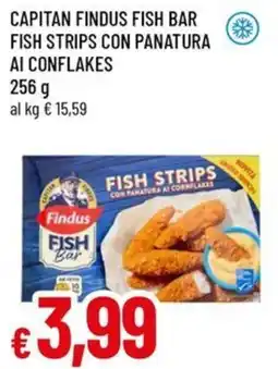 A&O Capitan findus fish bar fish strips con panatura ai conflakes offerta