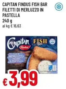 A&O Capitan findus fish bar filetti di merluzzo in pastella offerta