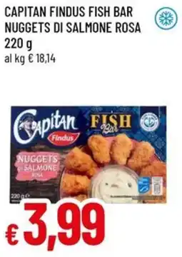 A&O Capitan findus fish bar nuggets di salmone rosa offerta