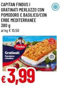 A&O Capitan findus i gratinati merluzzo con pomodoro e basilico/con erbe mediterranee offerta
