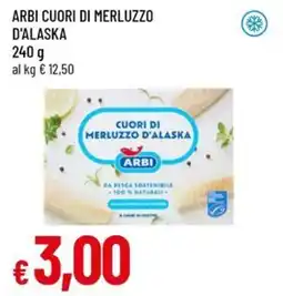 A&O Arbi cuori di merluzzo d'alaska offerta
