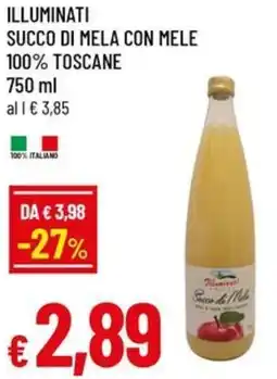 A&O Illuminati succo di mela con mele 100% toscane offerta