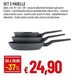 A&O Set 3 padelle offerta