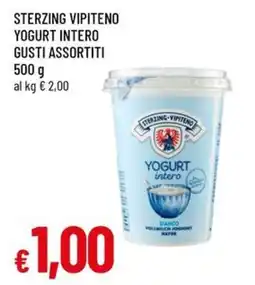 A&O Sterzing vipiteno yogurt intero offerta